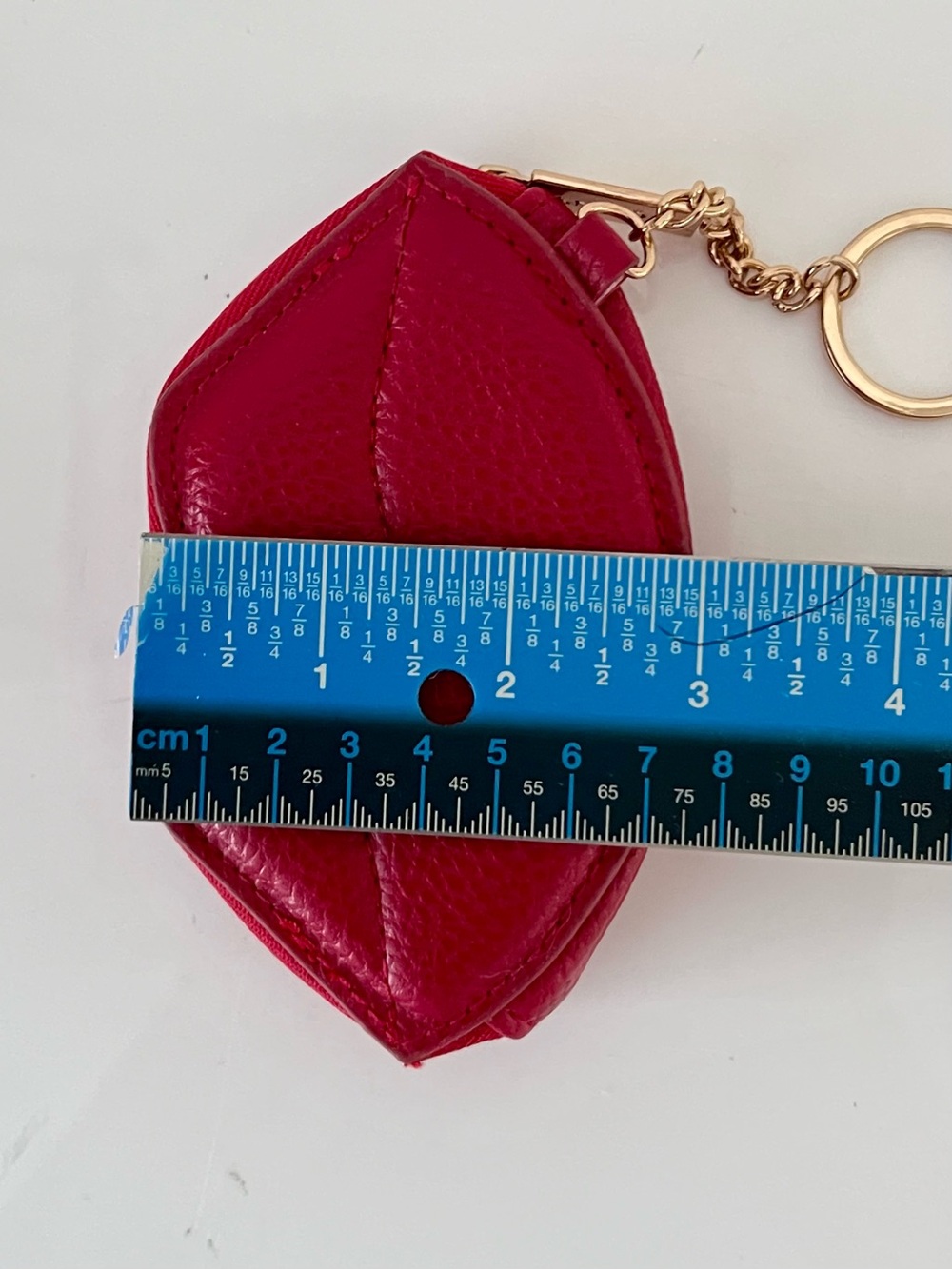 Pandora Kiss More Lips Coin Purse Keychain Red Leather Collectible - Picture 10 of 11